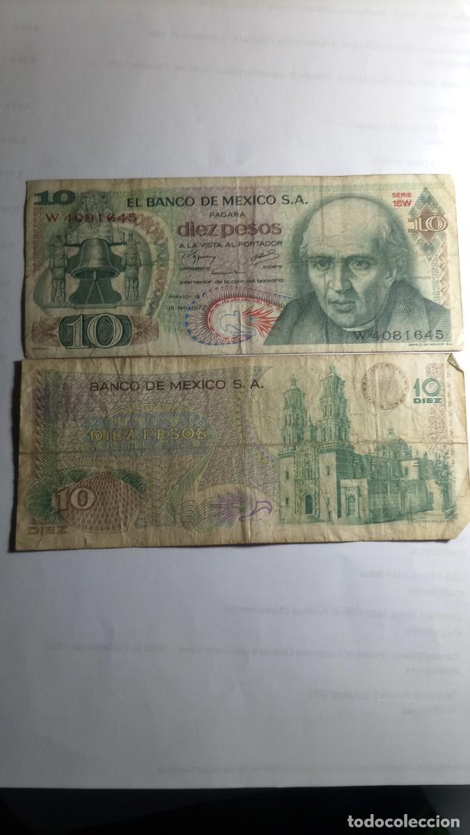 Billetes extranjeros: MEXICO - 10 PESOS 1977 - P63 - Foto 1