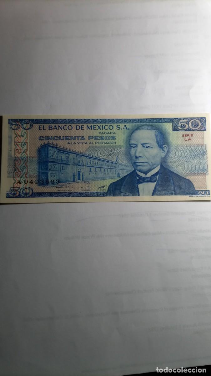Billetes extranjeros: MEXICO - 50 PESOS 1981 - P73 - Foto 1