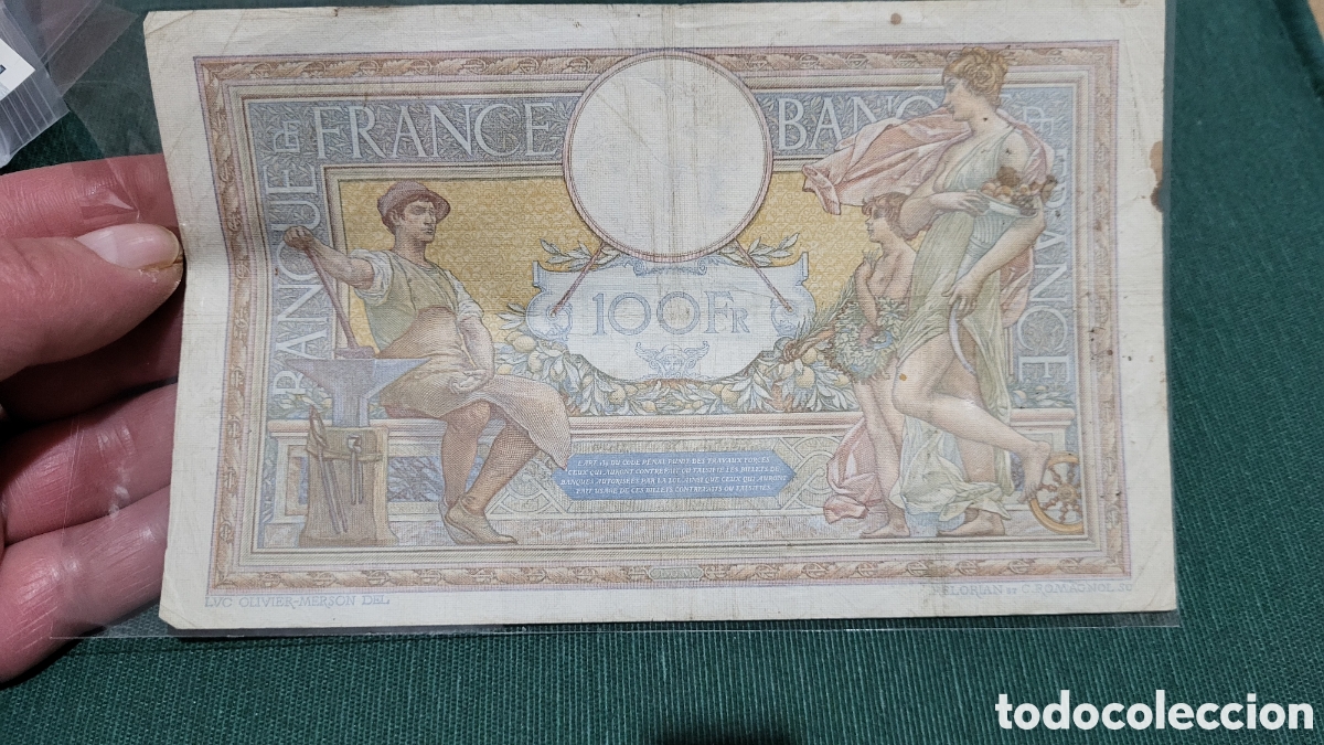 Billetes extranjeros: Billete 100 francs 1939 Francia - Foto 2