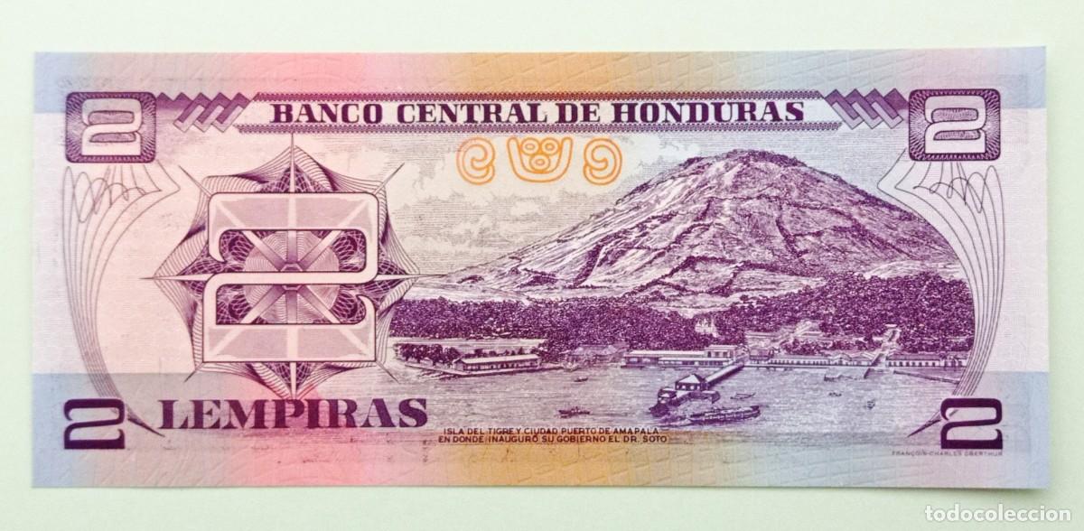 Billetes extranjeros: BILLETE DE 2 LEMPIRAS DE HONDURAS (2006) - Foto 2