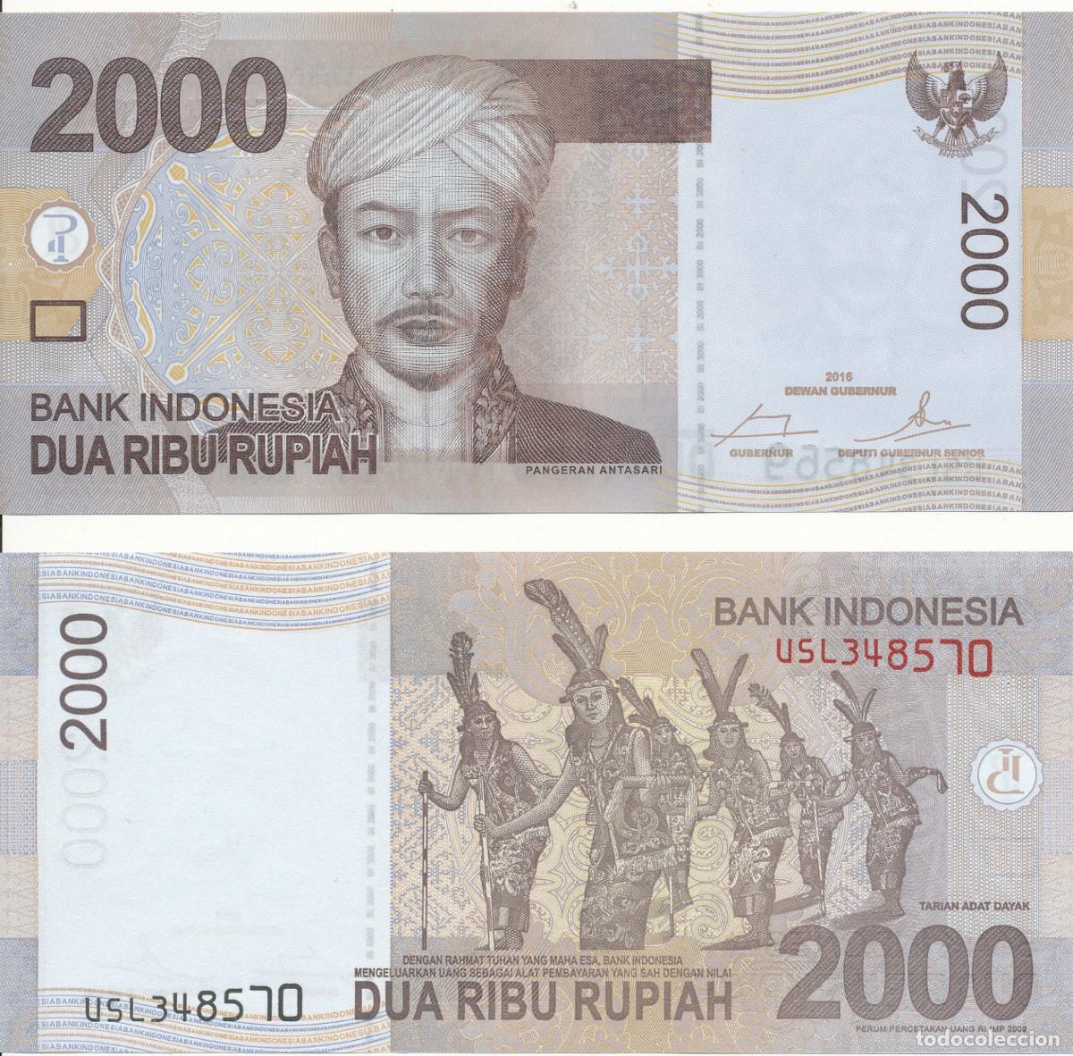 Billetes extranjeros: INDONESIA 2000 RUPIAS 2016 Pick 148h SIN CIRCULAR - Foto 1