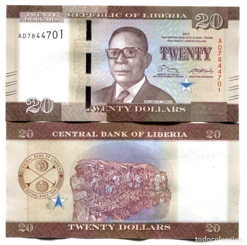 Billetes extranjeros: LIBERIA 20 DOLARES 2017 Pick 33b SIN CIRCULAR - Foto 1