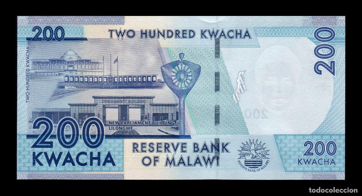 Billetes extranjeros: Malawi 200 Kwacha 2012 Pick 60a Sc Unc - Foto 2
