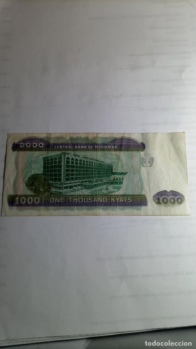 Billetes extranjeros: MYANMAR - 1000 KYATS - P80 - Foto 1