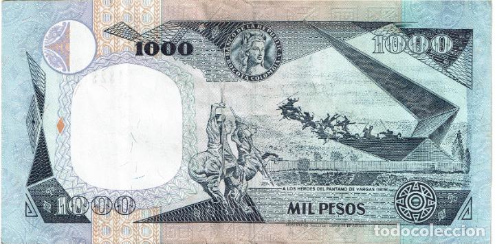 Billetes extranjeros: COLOMBIA 1000 PESOS 1995 - Foto 2
