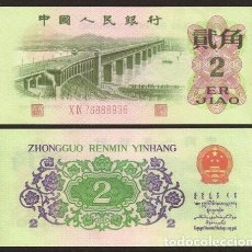 Billetes extranjeros: CHINA REPUBLICA POPULAR. 2 JIAO 1962. REIMPRESION (COPIA).. Lote 400980899