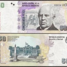 Billetes extranjeros: ARGENTINA. 50 PESOS (2003). SERIE H. S/C. PICK 356.. Lote 400983204