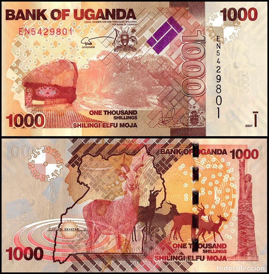 Billetes extranjeros: UGANDA 1000 CHELINES 2021 Pick 49f SIN CIRCULAR - Foto 1