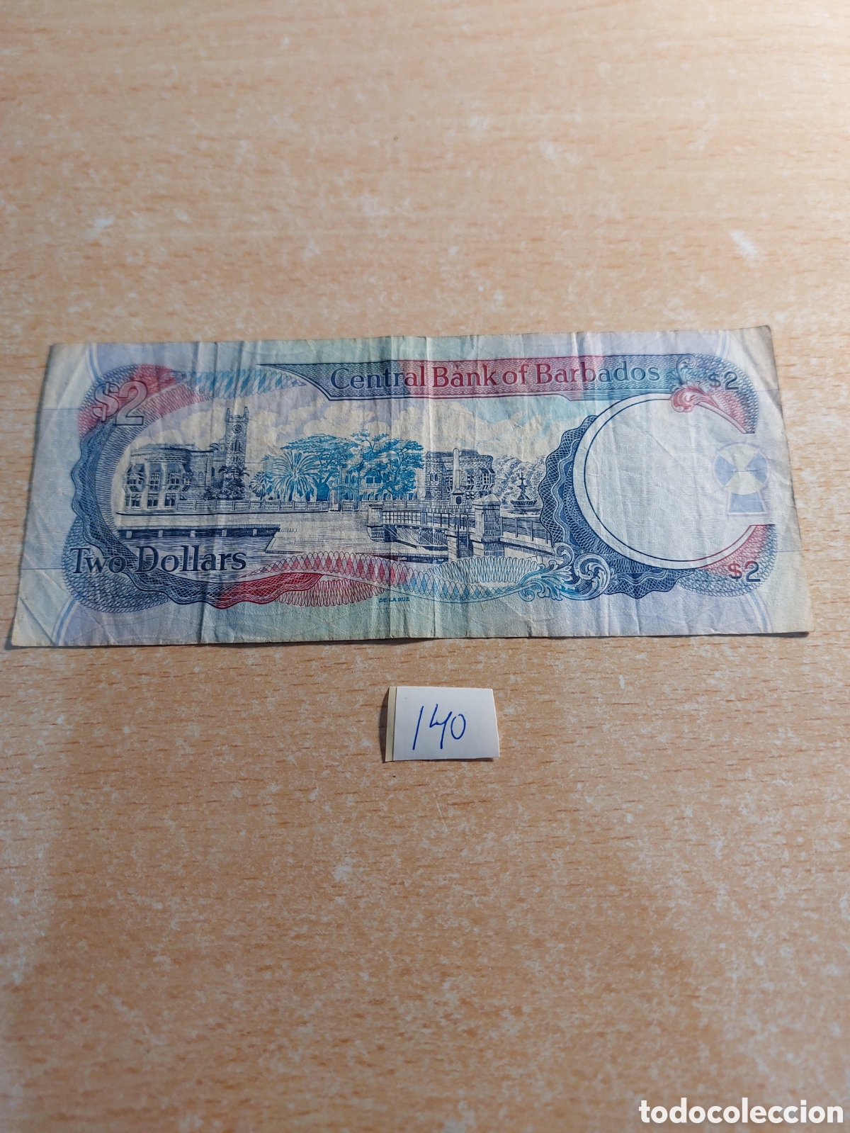 Billetes extranjeros: Barbados dos dolares - Foto 2