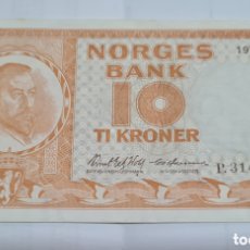 Billetes extranjeros: BILLETE NORUEGA,1.973, 10 KRONER,UNC. Lote 401728354
