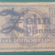 Billetes extranjeros: ALEMANIA (RFA) 10 PFENNIG 1948 PICK 12 (BC+)
