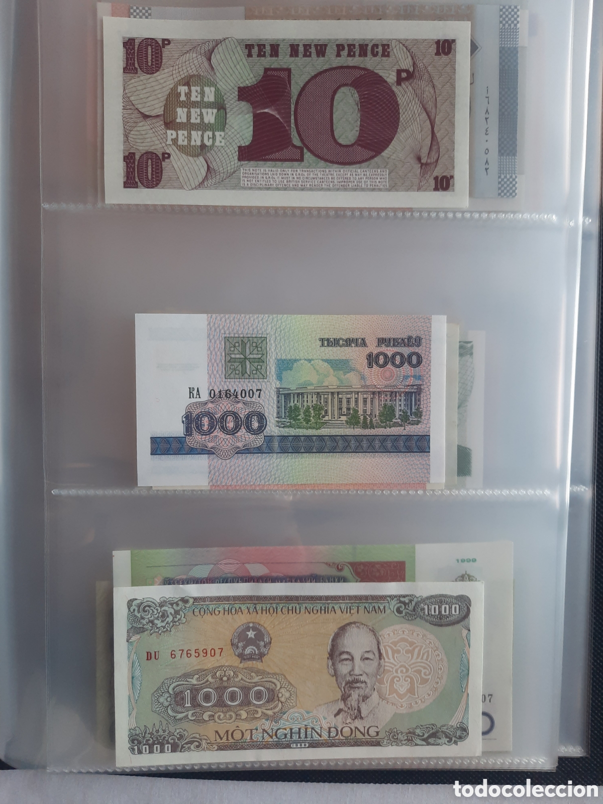 Billetes extranjeros: 300 billetes BANKNOTES originales - Foto 4