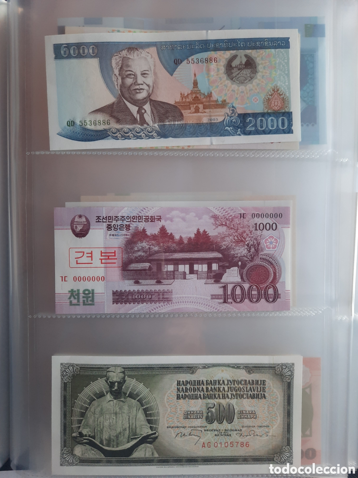 Billetes extranjeros: 300 billetes BANKNOTES originales - Foto 1