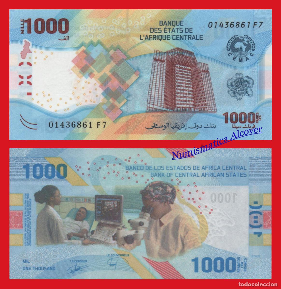 Billetes extranjeros: ESTADOS DE AFRICA CENTRAL 1000 Francos 2020 (2023) Pick Nuevo - SC