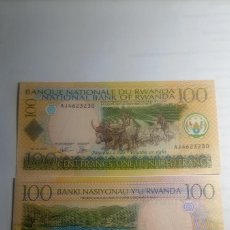 Billetes extranjeros: RWANDA - 100 FRANCS 2003 - P29. Lote 402476079