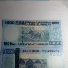 Billetes extranjeros: RWANDA - 1000 FRANCS 2008 - P39. Lote 402476899