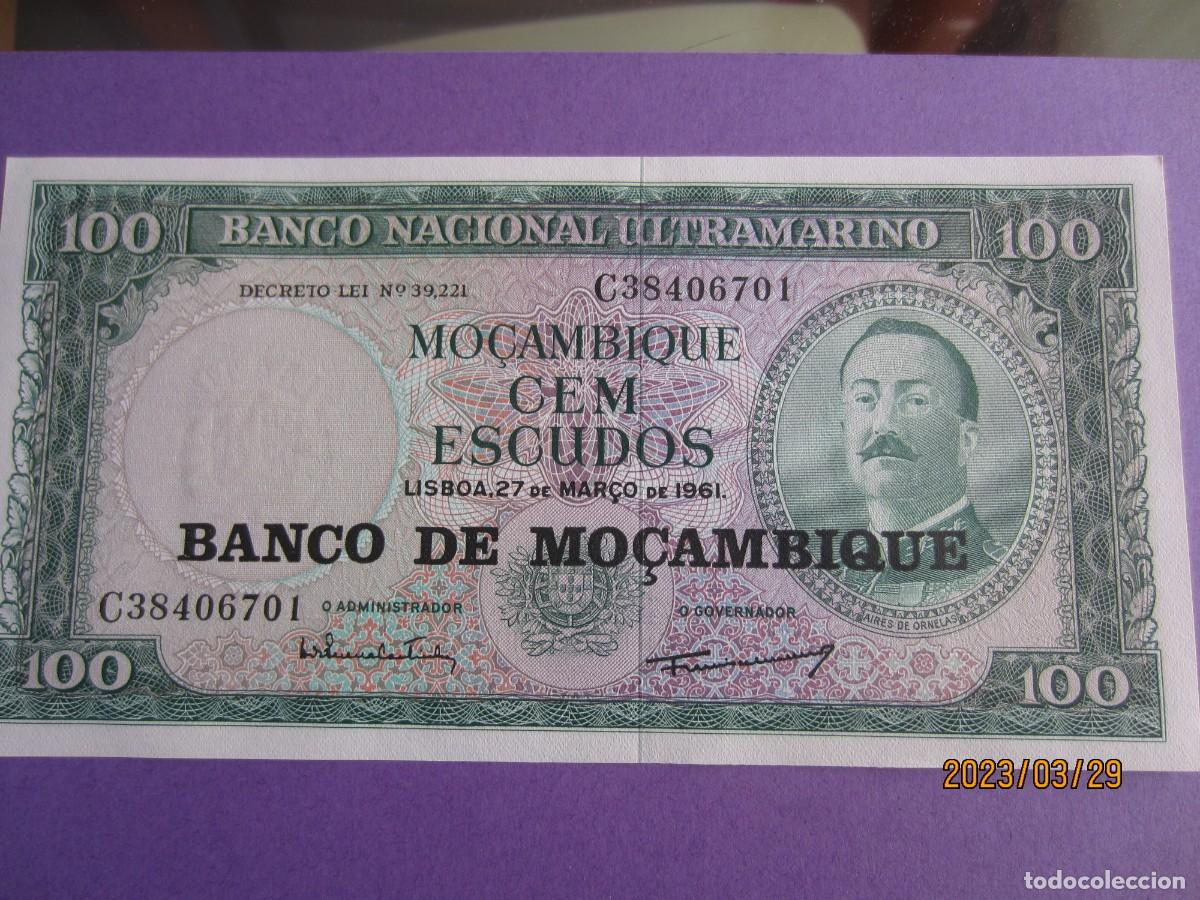 Billetes extranjeros: MOZAMBIQUE 100 ESCUDOS 1961 UNC - Foto 1