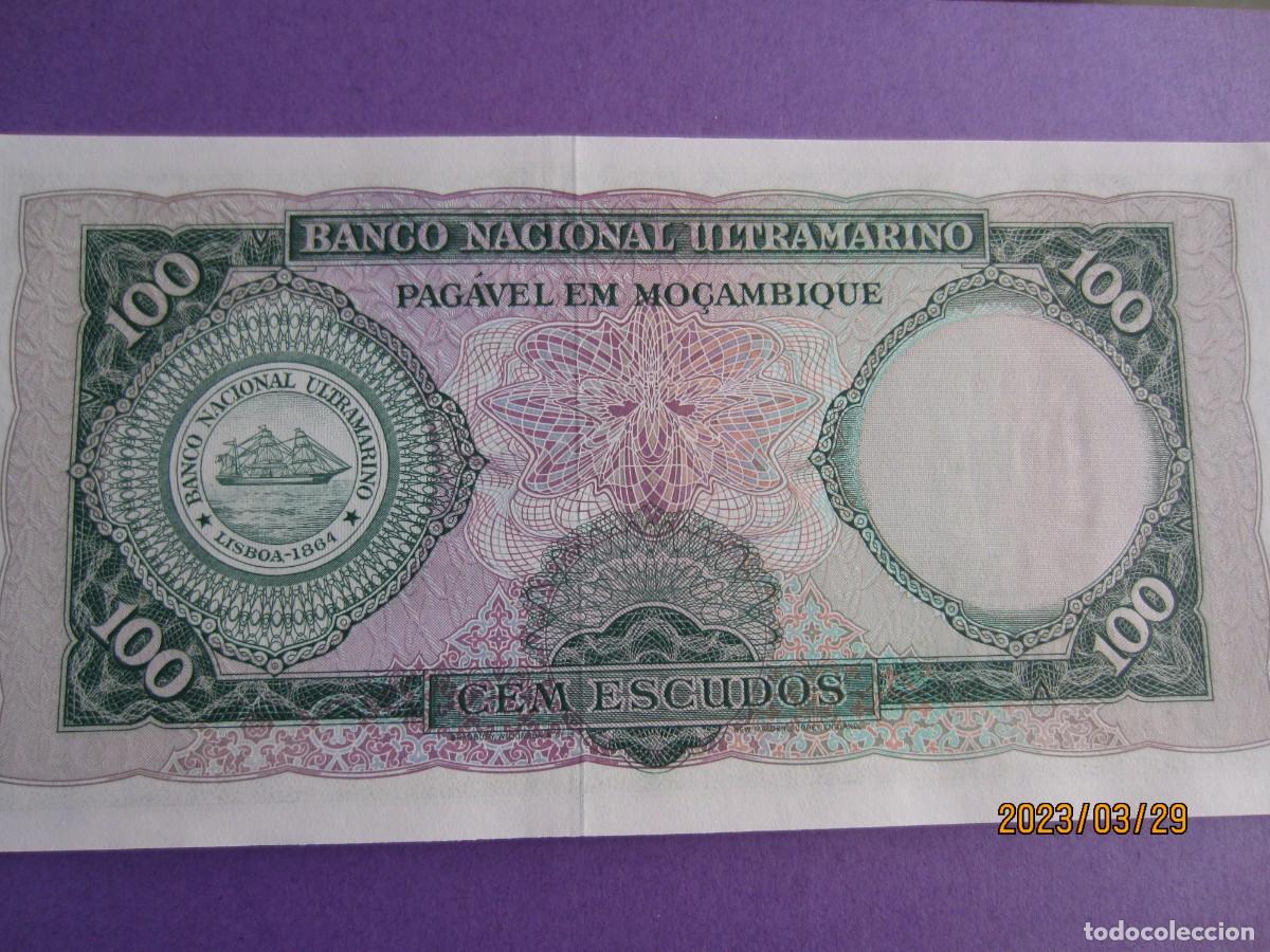 Billetes extranjeros: MOZAMBIQUE 100 ESCUDOS 1961 UNC - Foto 2