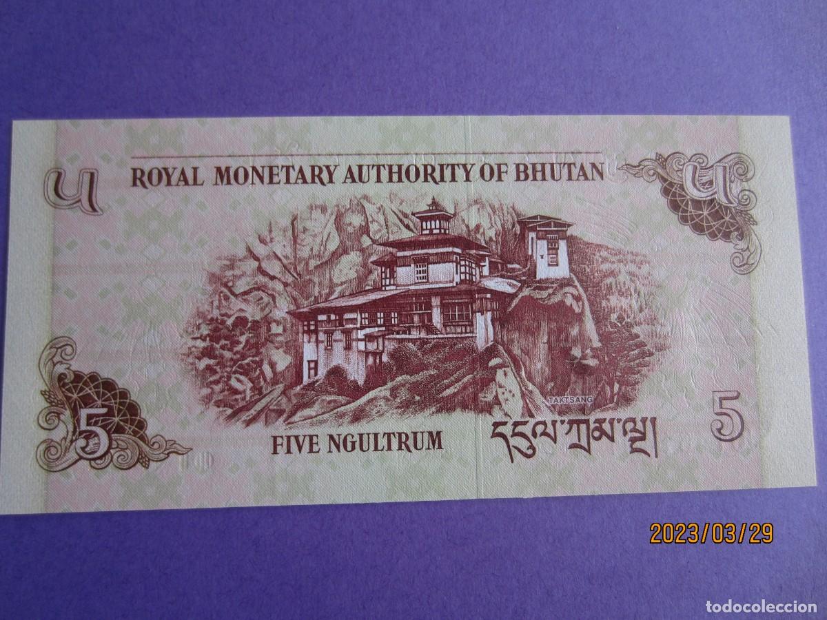 Billetes extranjeros: BHUTAN 5 NGULTRUM 2006 UNC - Foto 2