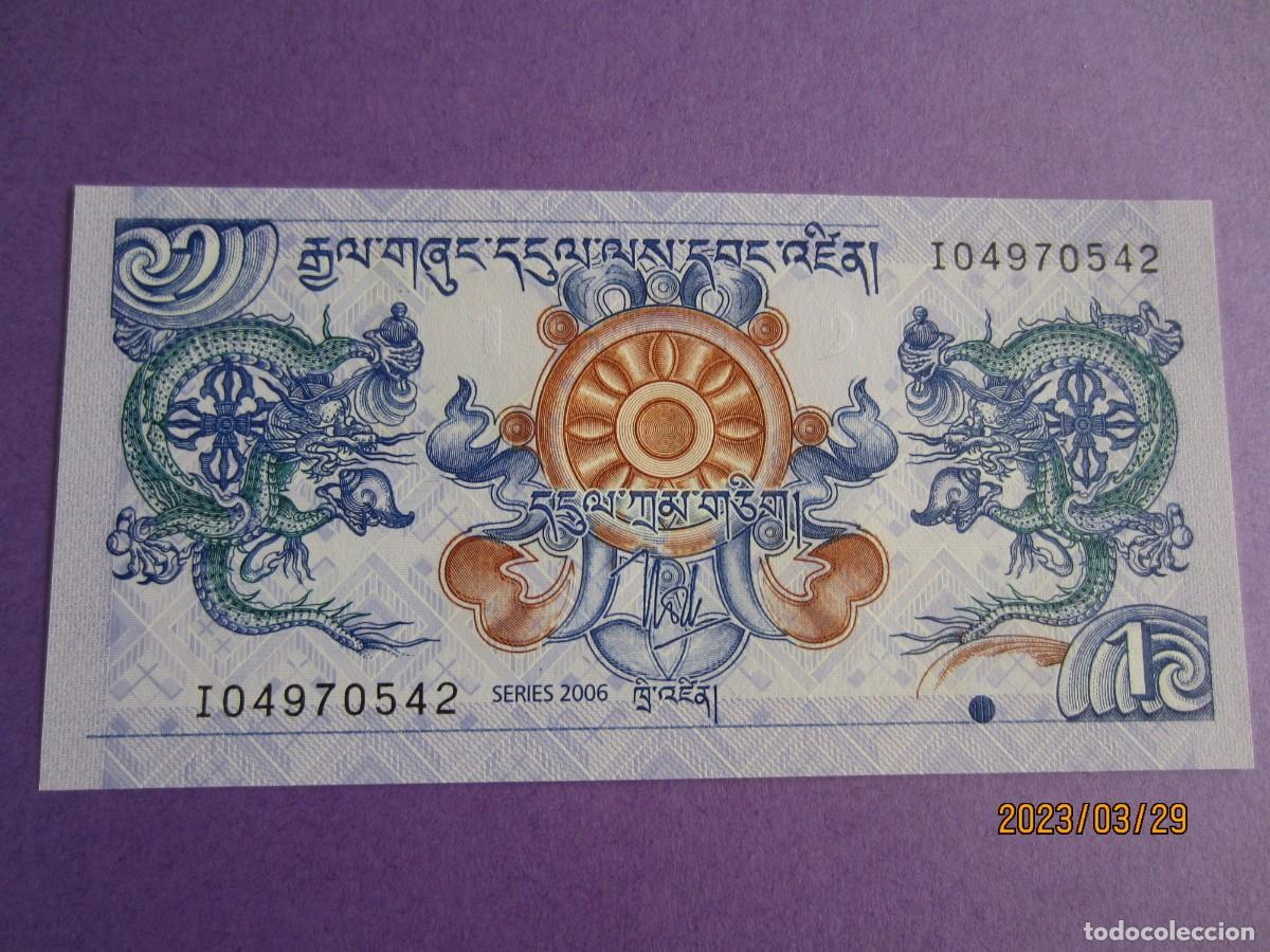Billetes extranjeros: BHUTAN 1 NGULTRUM 2006 UNC - Foto 1