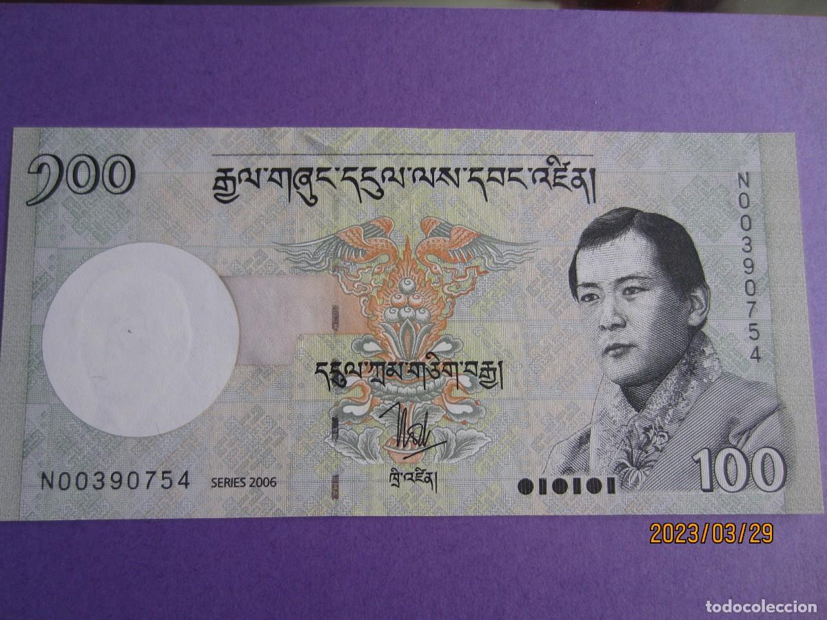 Billetes extranjeros: BHUTAN 100 NGULTRUM 2006 UNC - Foto 1