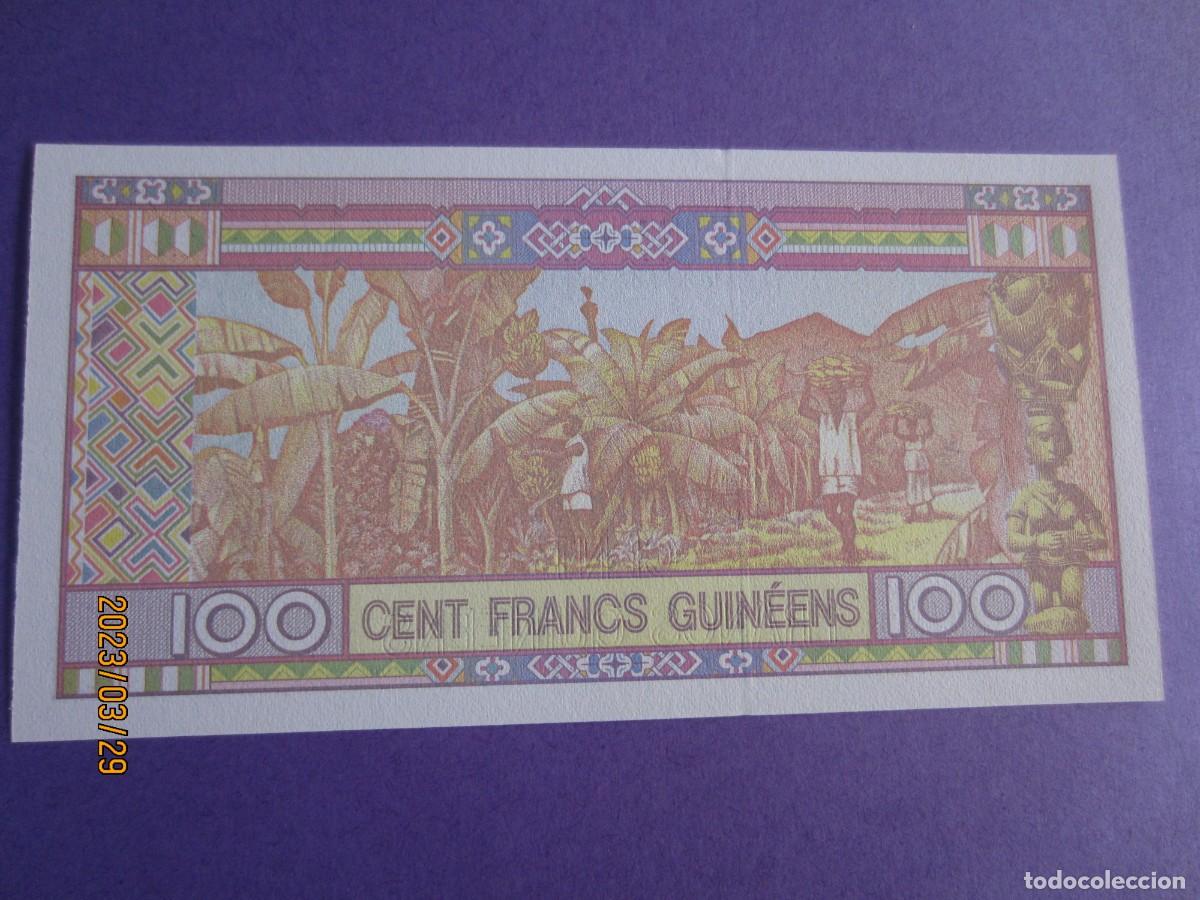 Billetes extranjeros: GUINEA 100 FRANCOS 2015 UNC - Foto 2