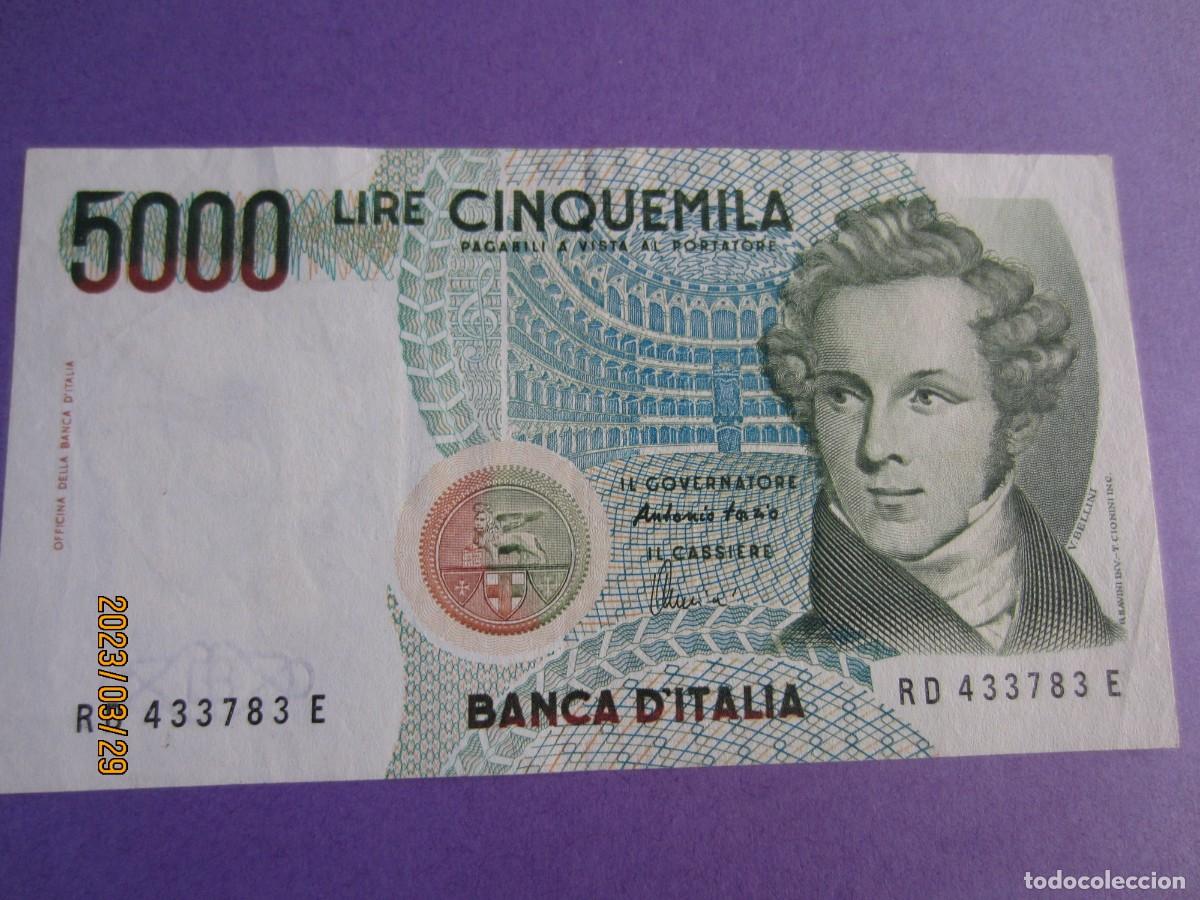 Billetes extranjeros: ITALIA 5000 LIRAS 1985 EBC - Foto 1