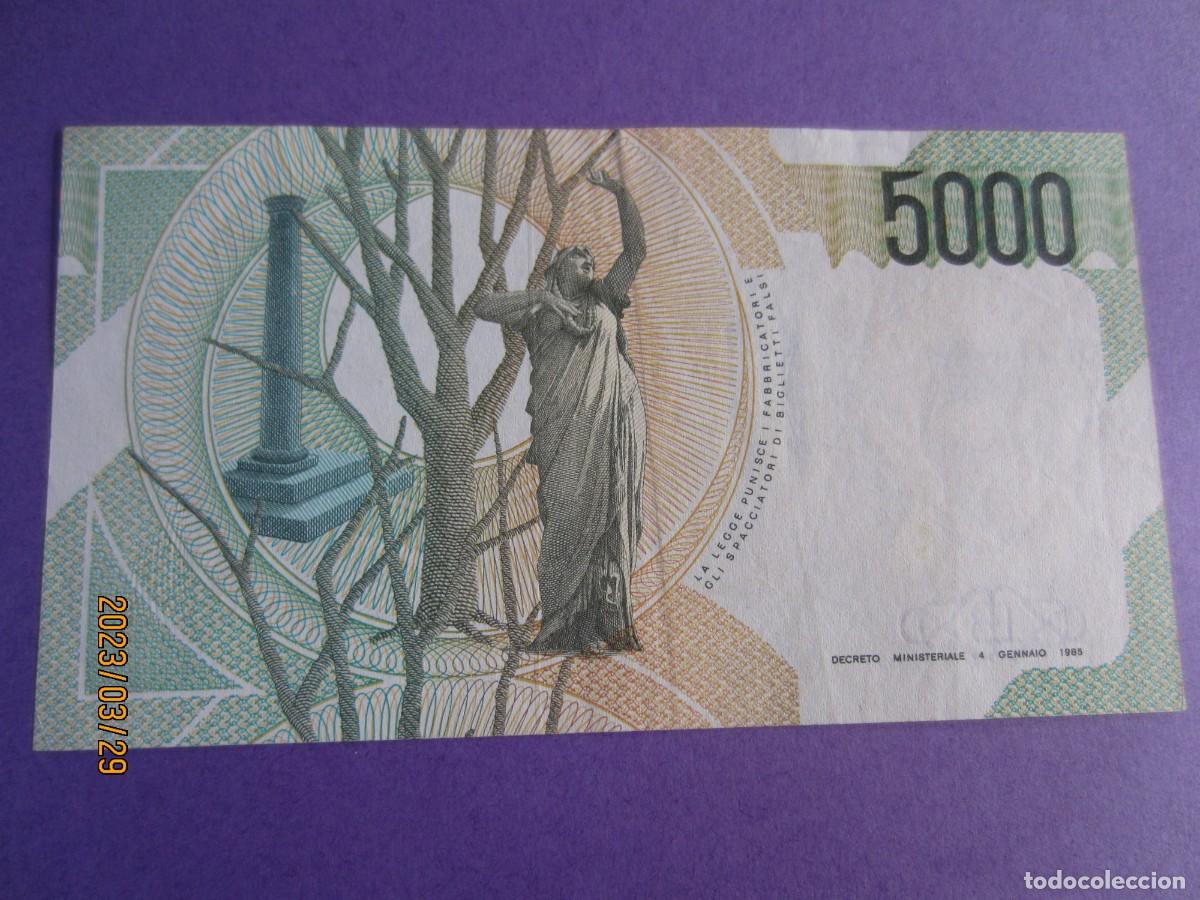 Billetes extranjeros: ITALIA 5000 LIRAS 1985 EBC - Foto 2