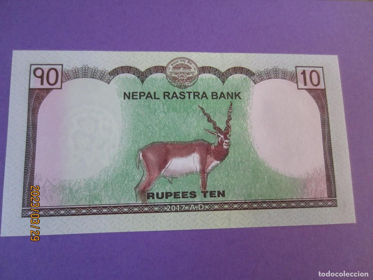Billetes extranjeros: NEPAL 10 RUPIAS 2017 UNC - Foto 2