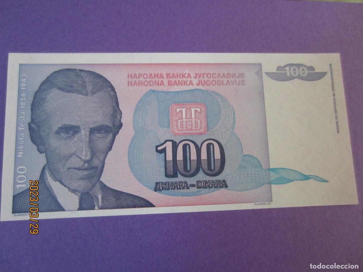 Billetes extranjeros: YUGOSLAVIA 100 DINARA 1994 UNC - Foto 1