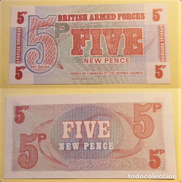 Billetes extranjeros: BILLETE DE BRITISH ARMED FORCES FIVE NEW PENCE PLANCHA - Foto 1