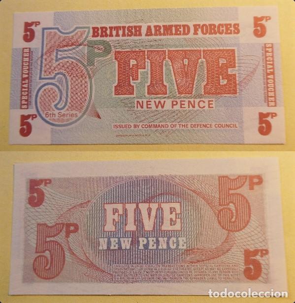 Billetes extranjeros: BILLETE DE BRITISH ARMED FORCES FIVE NEW PENCE PLANCHA - Foto 1