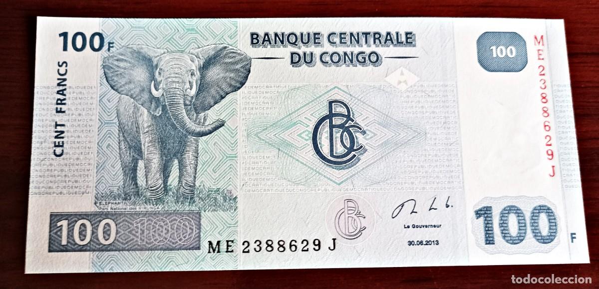Billetes extranjeros: CONGO - 100 FRANCOS DE 2013 - SIN CIRCULAR - Foto 1