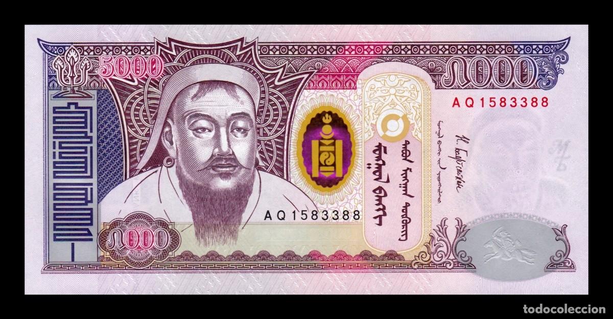 Billetes extranjeros: Mongolia 5000 Tugrik 2018 Pick 68d Sc Unc - Foto 1