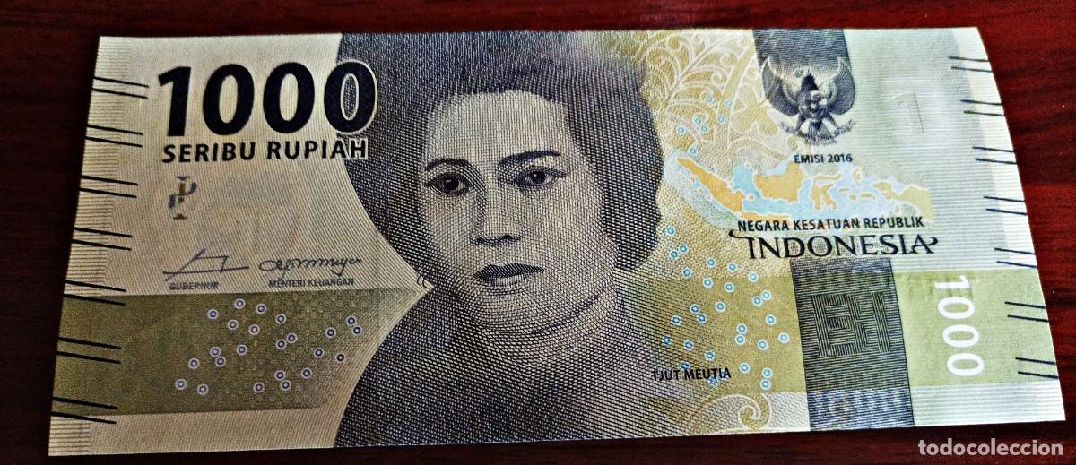 Billetes extranjeros: INDONESIA 1000 RUPIAH 2016 Sin Circular 1 - Foto 1