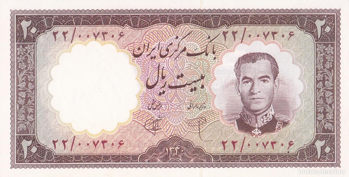Billetes extranjeros: IR&Aacute;N 20 RIALS 1961 SHA DE PERSIA - Foto 1
