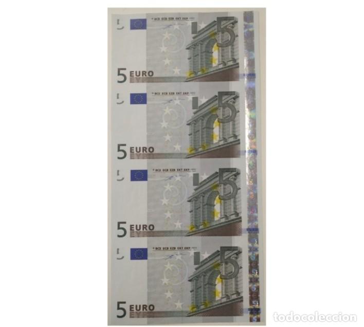 Billetes extranjeros: Tira de 4 billetes sin cortar - Foto 1