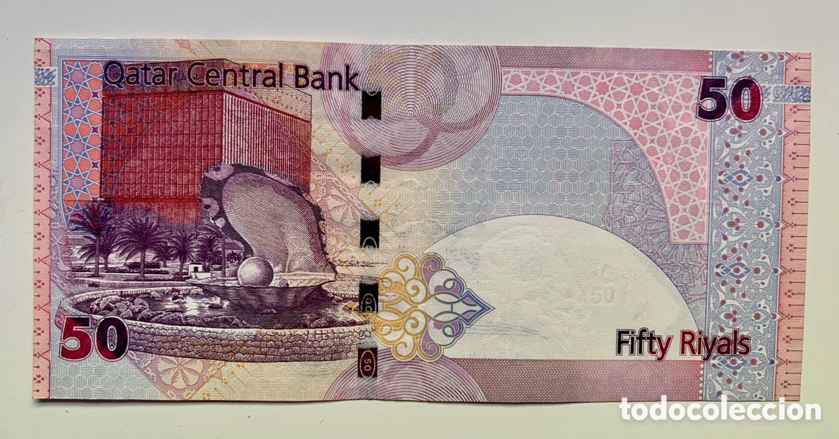 Billetes extranjeros: Billete QATAR 50 Riyals n/d (2008) - Foto 1