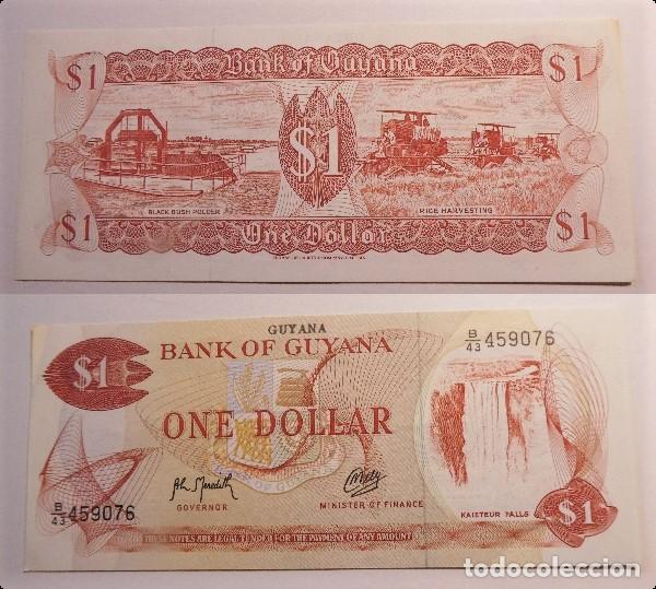 Billetes extranjeros: BILLETE DE GUYANA 1 DOLAR sin circular - Foto 1