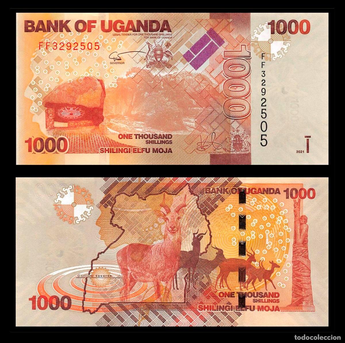 Billetes extranjeros: UGANDA - 1000 SHILLINGS DE 2021 - SIN CIRCULAR - Foto 1