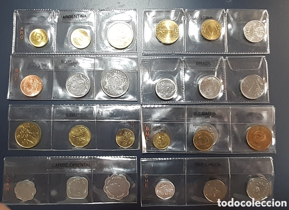 Billetes extranjeros: 400 MONEDAS EXRANJERAS DIFERENTES SIN CIRCULAR Y CIRCULADAS. - Foto 4