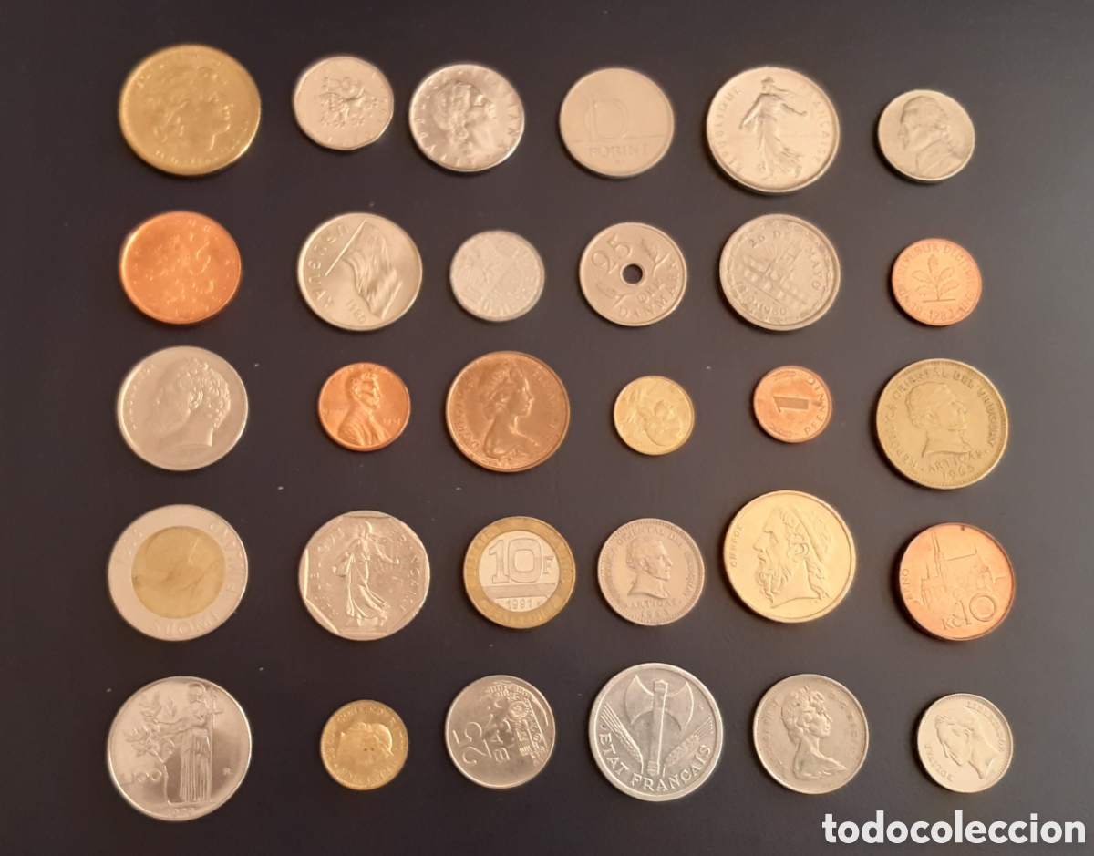 Billetes extranjeros: 400 MONEDAS EXRANJERAS DIFERENTES SIN CIRCULAR Y CIRCULADAS. - Foto 8