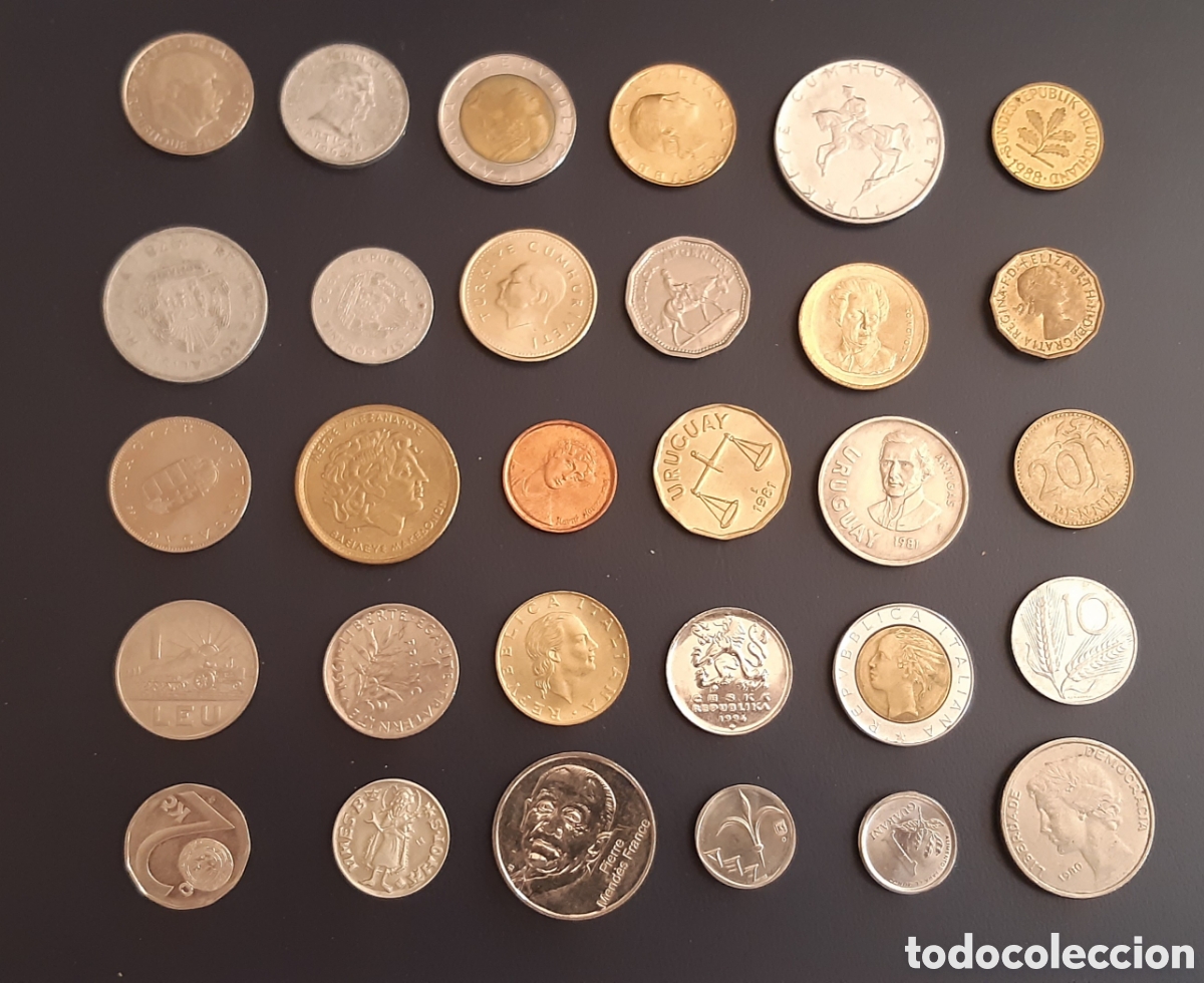Billetes extranjeros: 400 MONEDAS EXRANJERAS DIFERENTES SIN CIRCULAR Y CIRCULADAS. - Foto 10