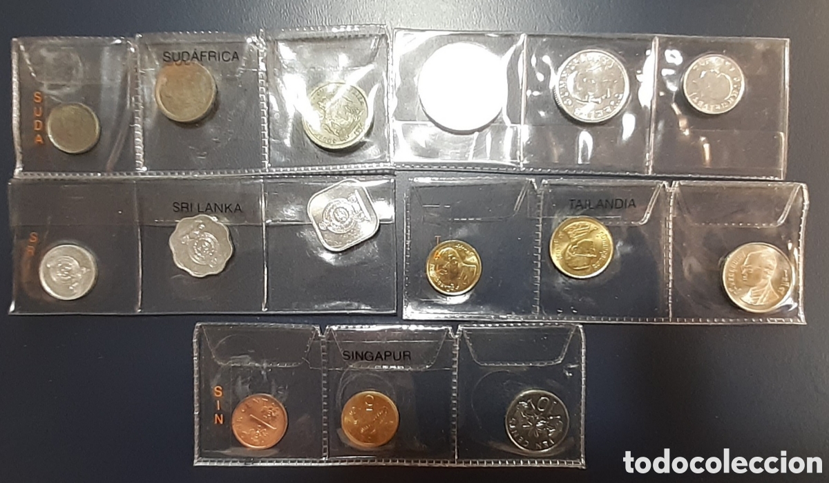 Billetes extranjeros: 400 MONEDAS EXRANJERAS DIFERENTES SIN CIRCULAR Y CIRCULADAS. - Foto 3