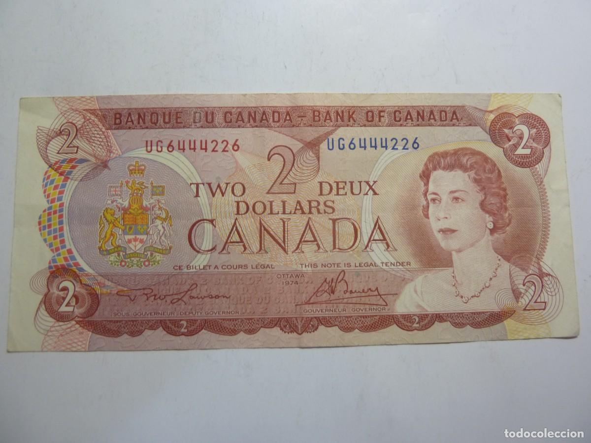 Billetes extranjeros: CANADA 2 DOLLAR 1974 USADO B/C - Foto 1