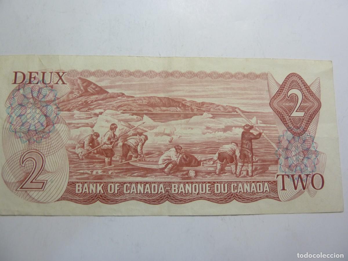 Billetes extranjeros: CANADA 2 DOLLAR 1974 USADO B/C - Foto 2