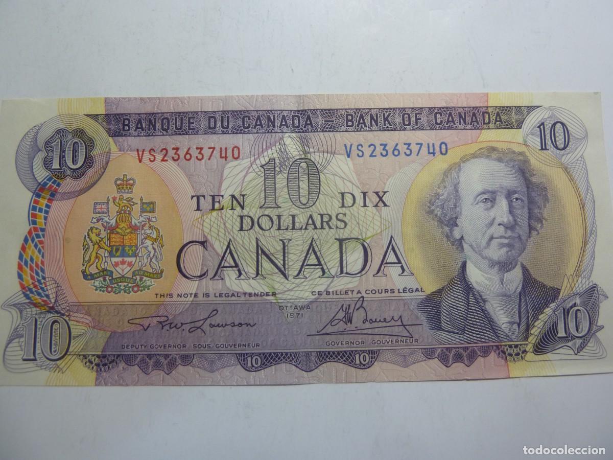 Billetes extranjeros: CANADA 10 DOLLAR 1971 USADO B/C - Foto 1