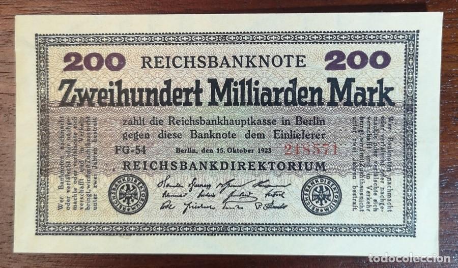 Billetes extranjeros: lote de 4 billetes de la Rep&uacute;blica de Weimar - Foto 2