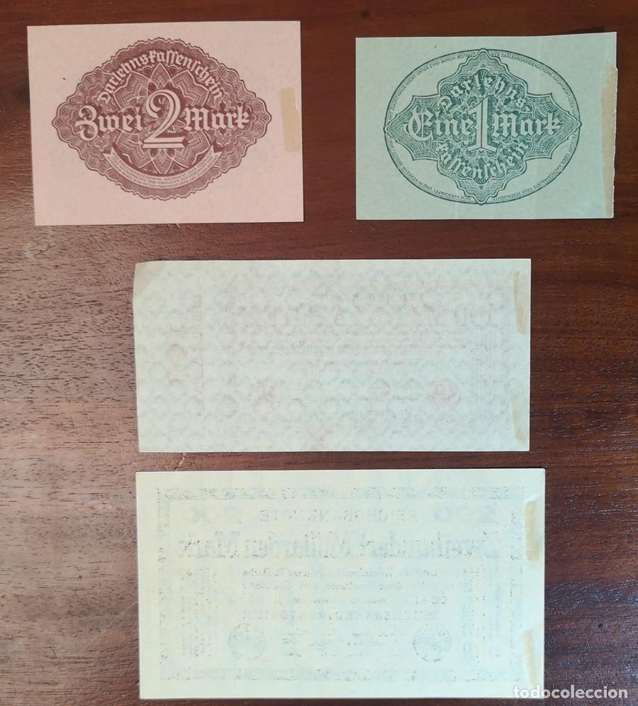 Billetes extranjeros: lote de 4 billetes de la Rep&uacute;blica de Weimar - Foto 6