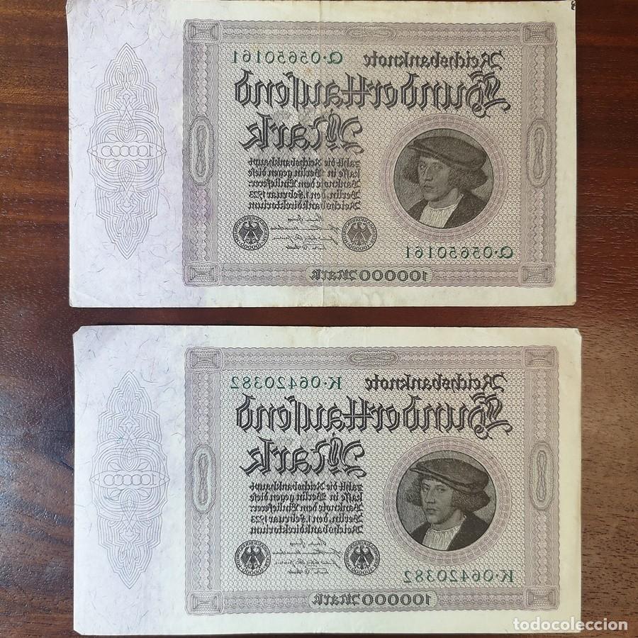 Billetes extranjeros: Dos Billetes de 100.000 Marcos del 1923 - Foto 1